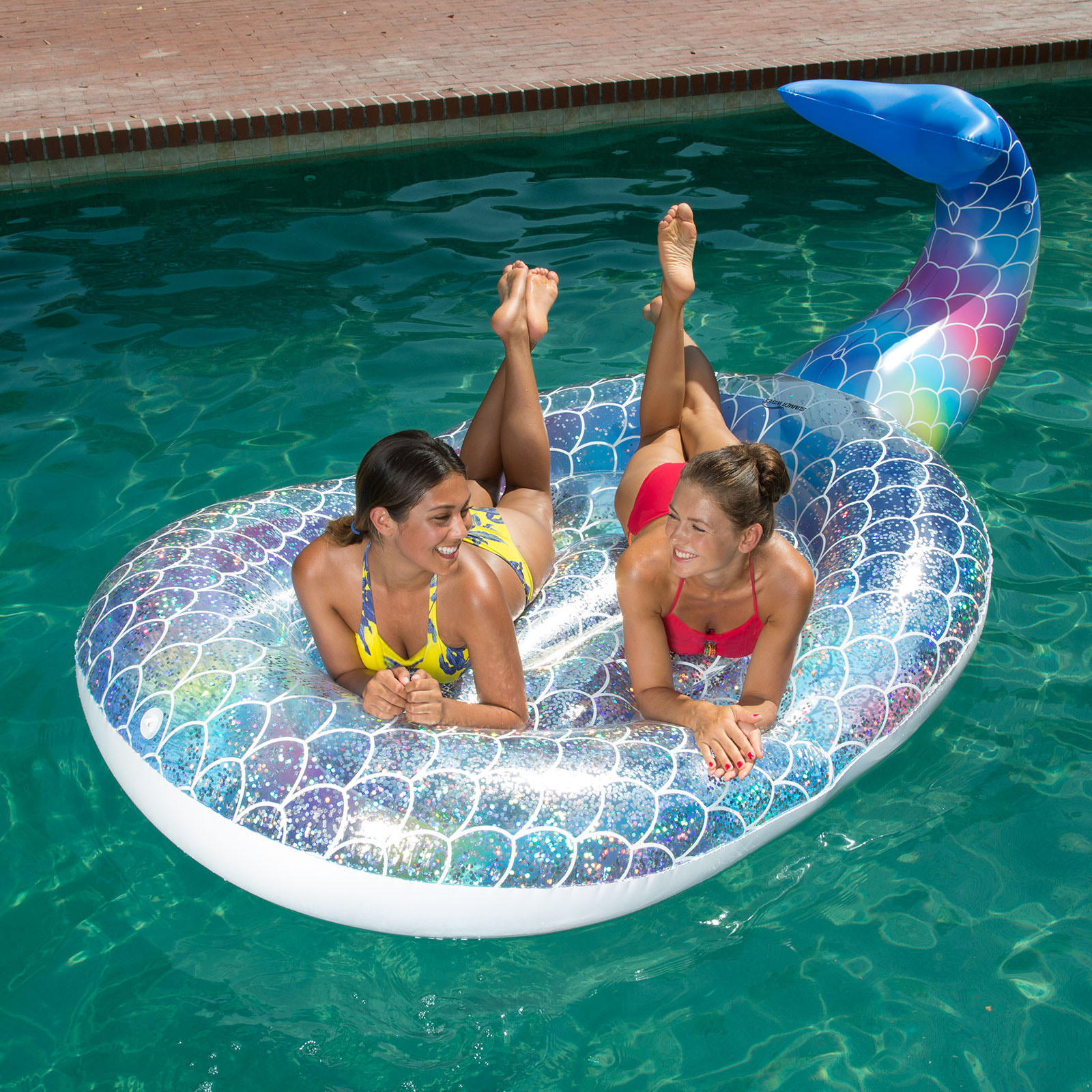 Summer Waves Glitter Sparkles Mermaid Island Inflatable Pool Summer Waves Glitter Sparkles Mermaid Island Inflatable Pool