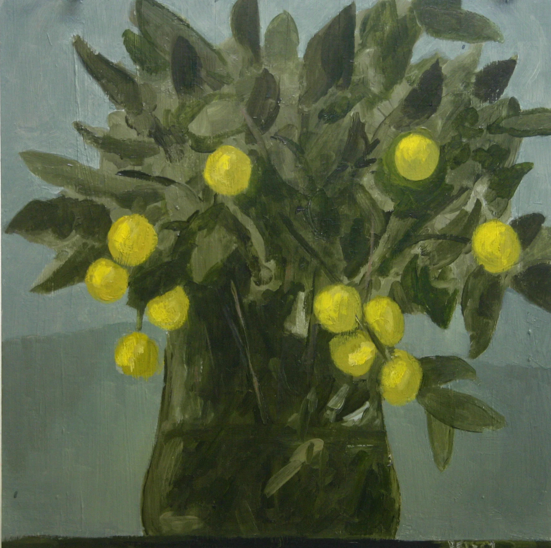 Mangrove Flowers -oil on primed paper -30x30cm