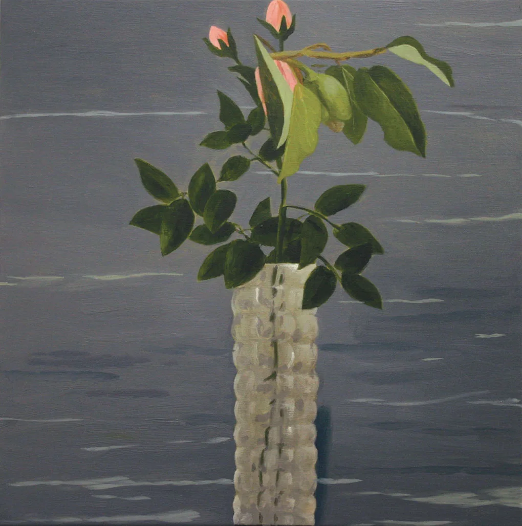 M ottled vase - oil on primed paper 30x30cm