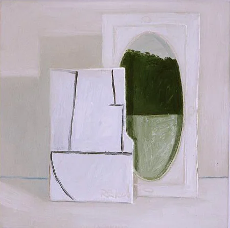 Oval Landscape -2003 oil on canvas 30x30cm