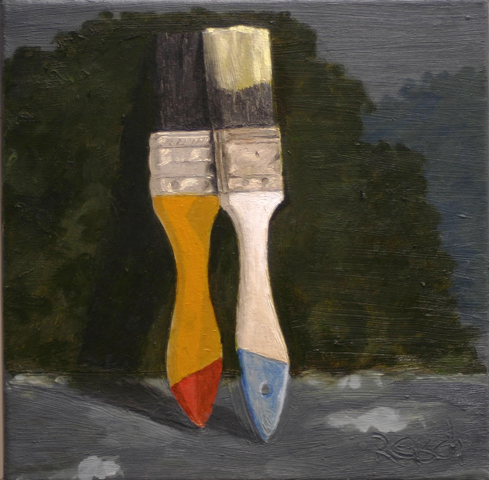Midday Enigma -2016 oil on canvas 30x30cm.