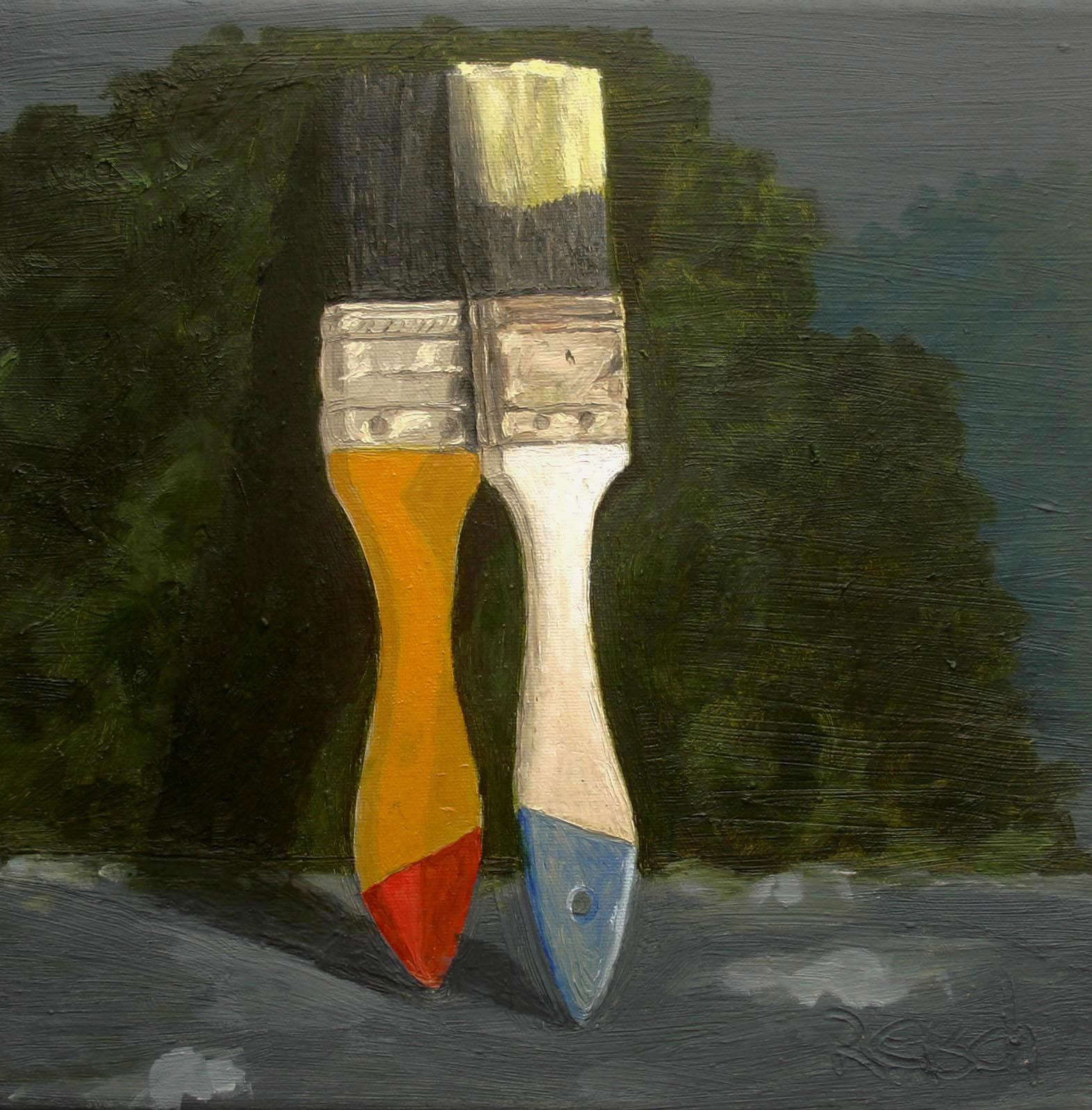 Midday Enigma -oil on canvas 30x30cm ($1,500)