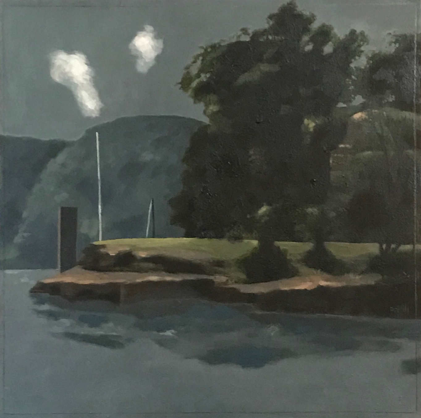 Flat Rock Point -oil on canvas 50x50cm ($1,800)