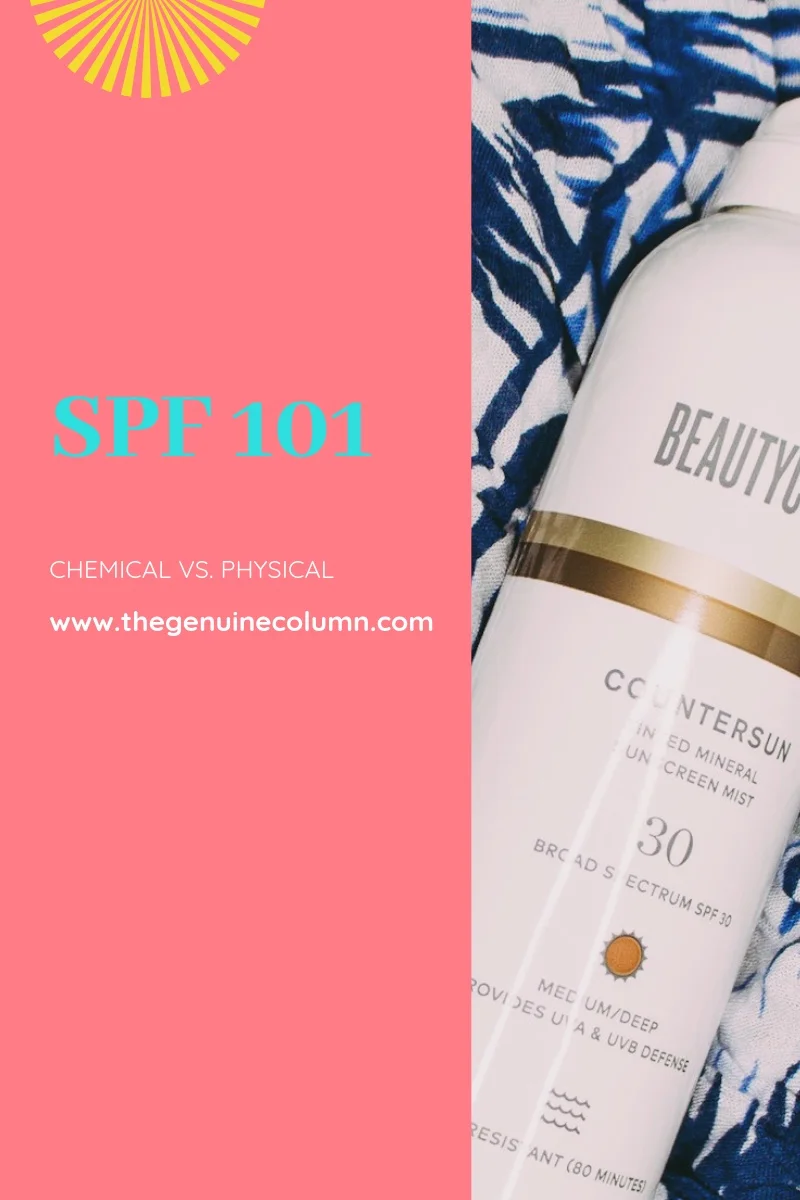 What’s the difference between chemical and physical sunscreen?