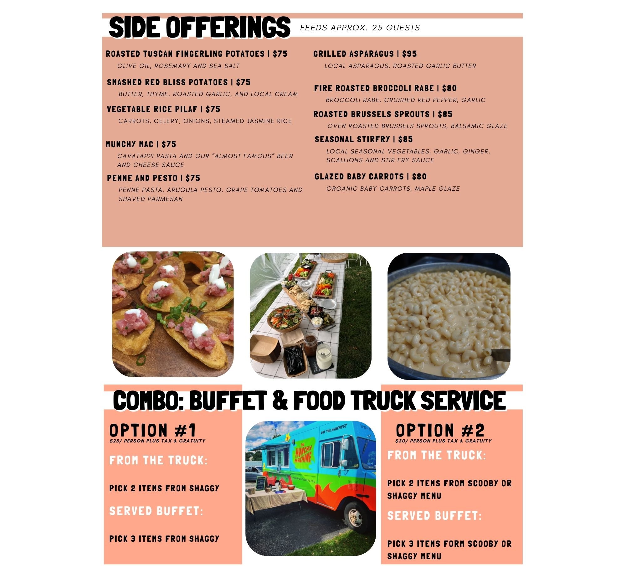 Catering Menu — The Munchy Machine