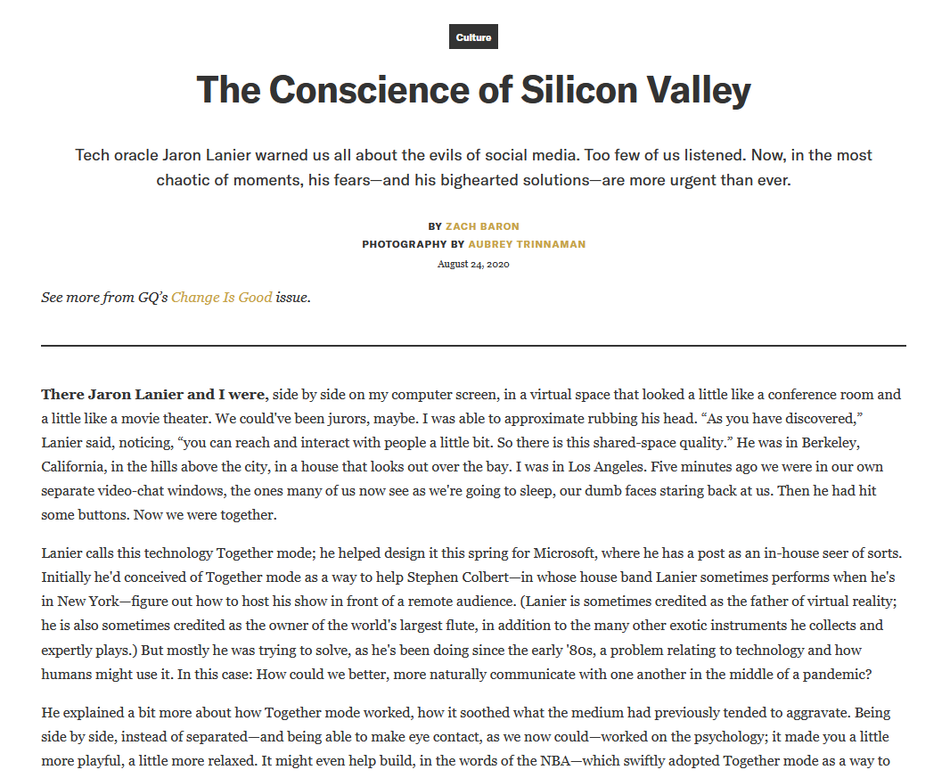 The Conscience of Silicon Valley