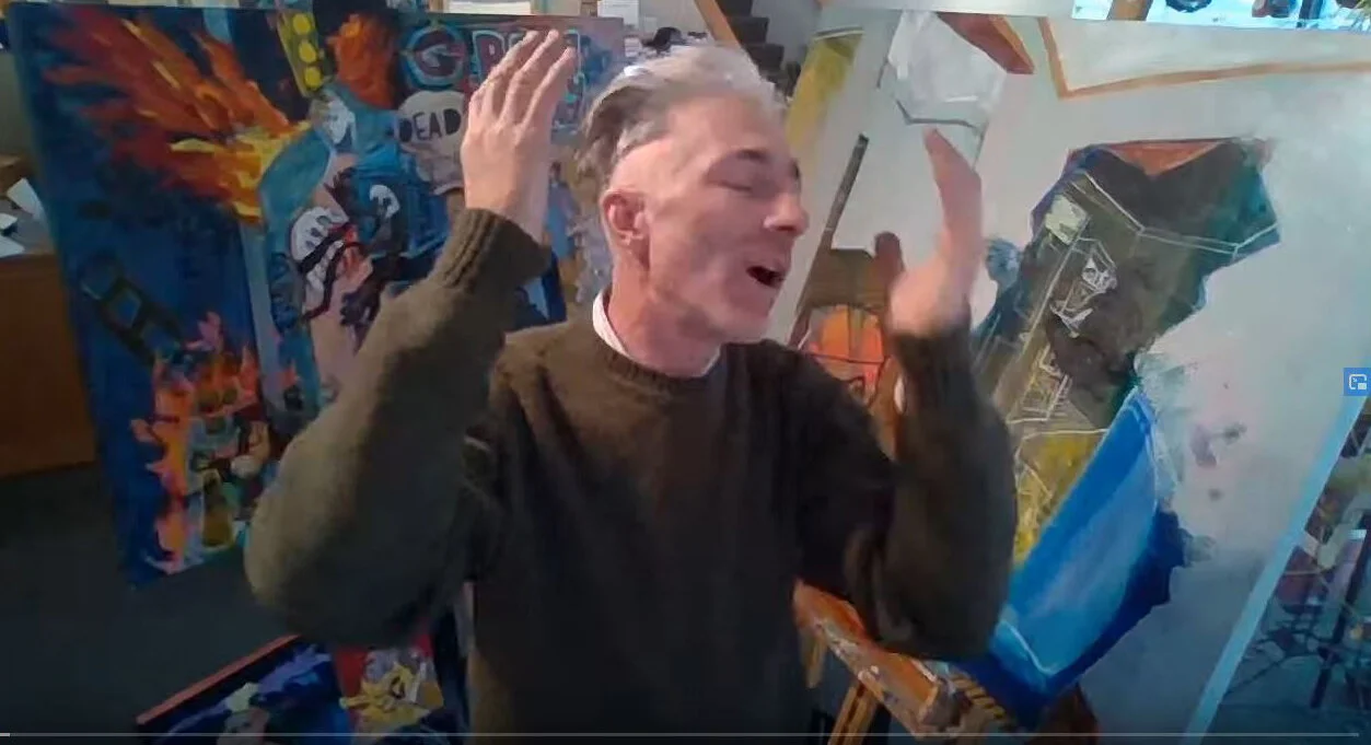 Live at 11 AM Painting the Black Magic Sequence, getting walls right - 21APR2020