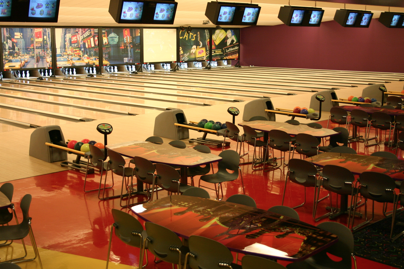 Players Area and Bowling Lanes