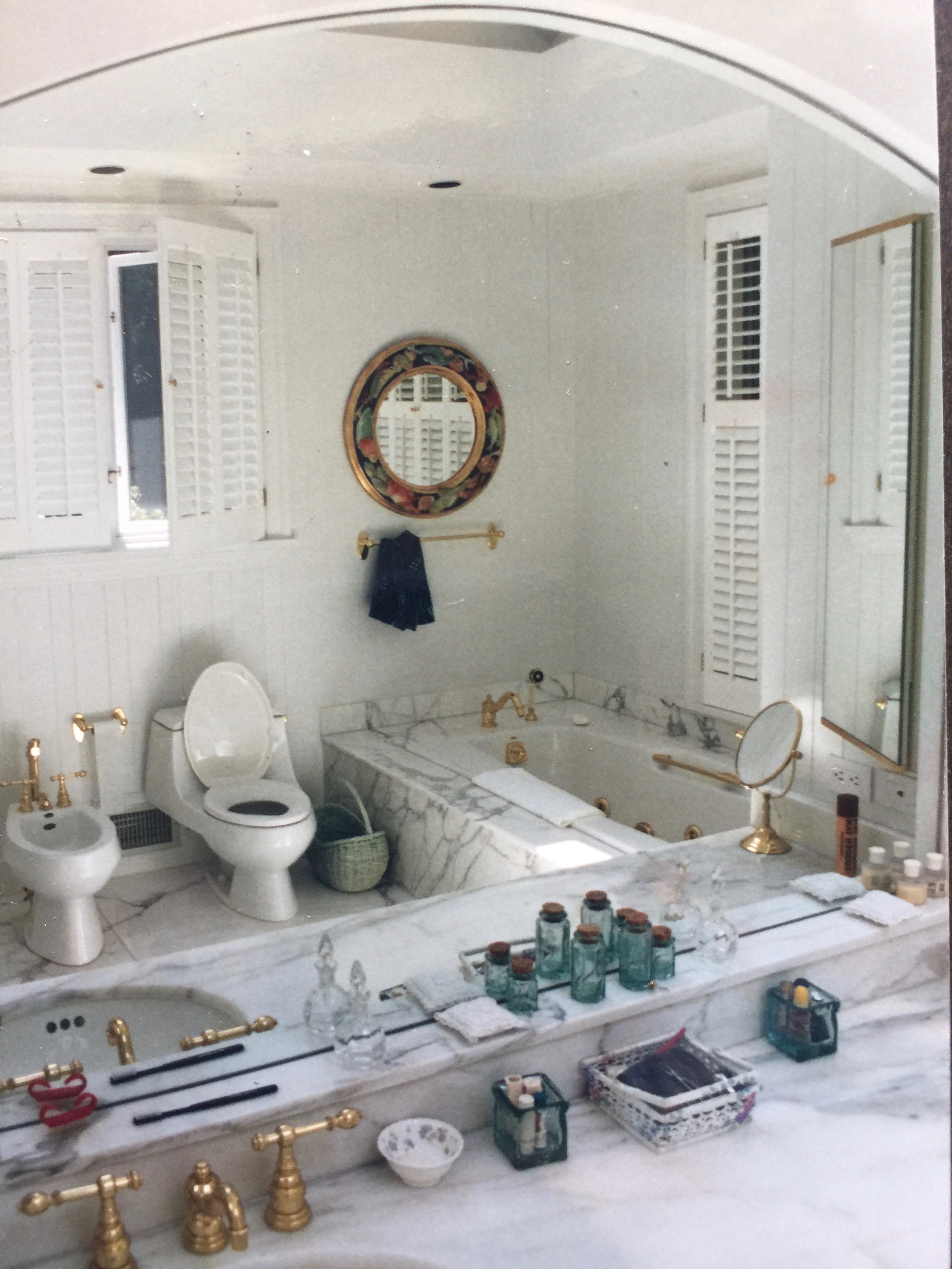 Master Bath with Italian marble