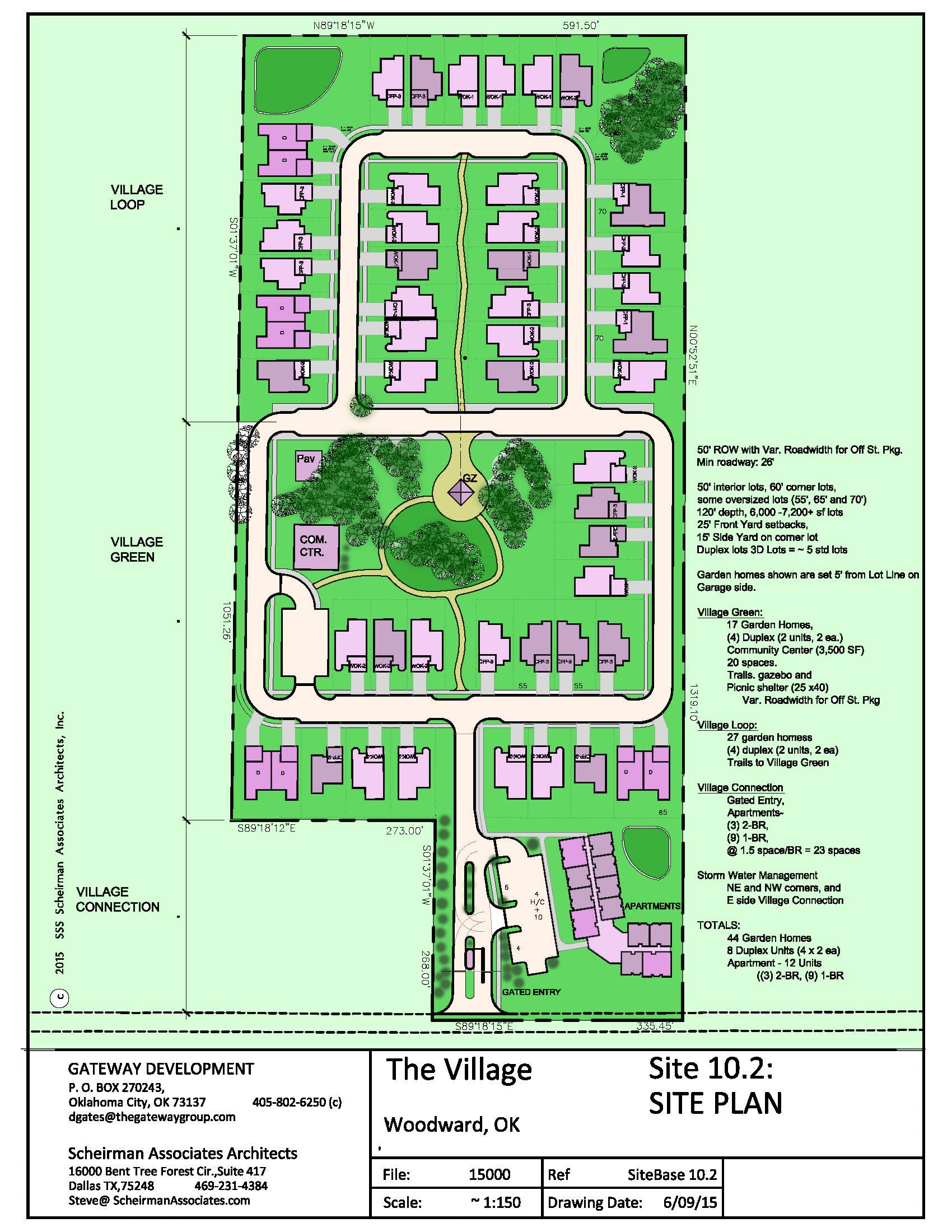 Site Plan, Age-In-Place Residential