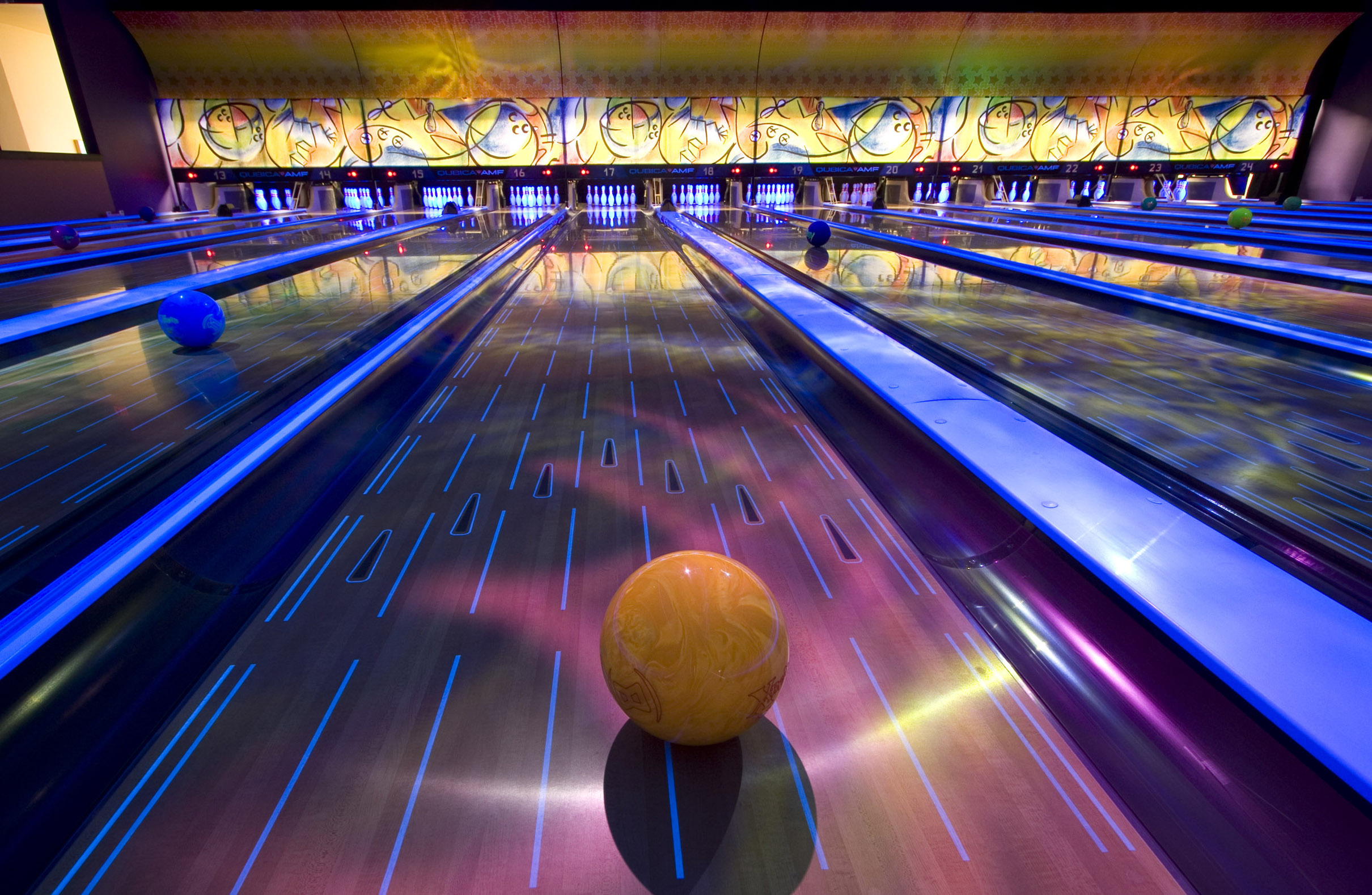 Bowling Lanes and Bowling Ball