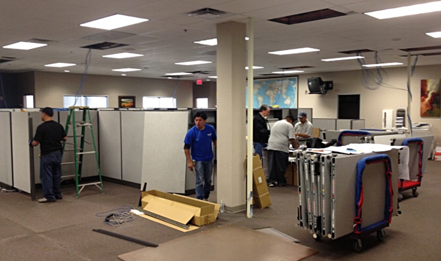 Workstation cubicles installation