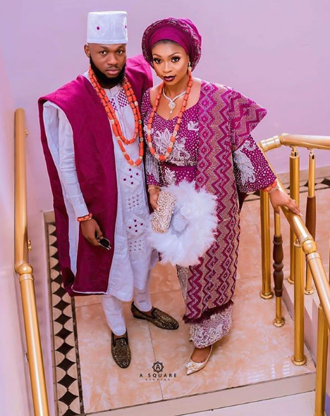Couple native attire top