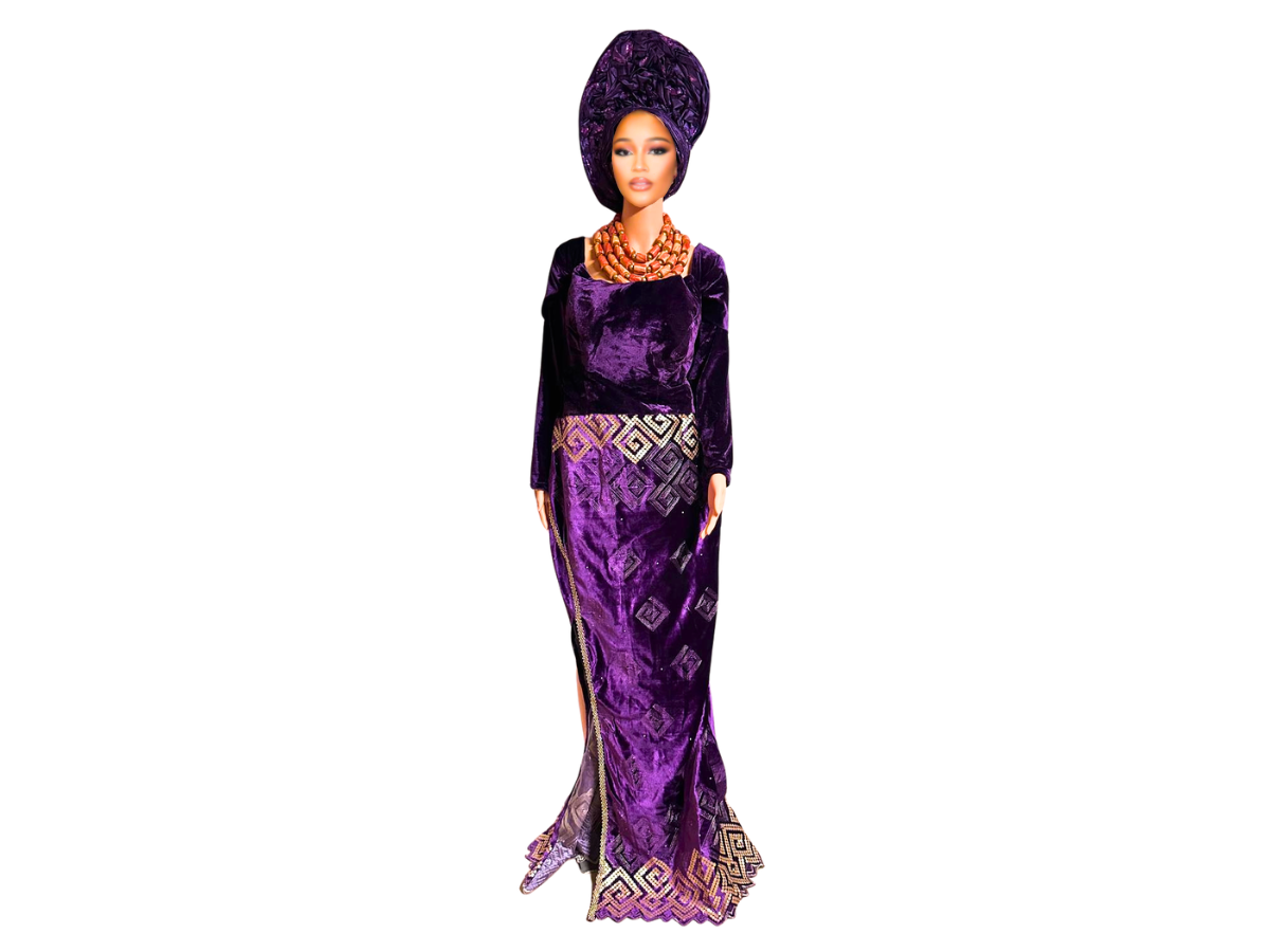 IMPERIAL AMETHYST VELVET GOWN