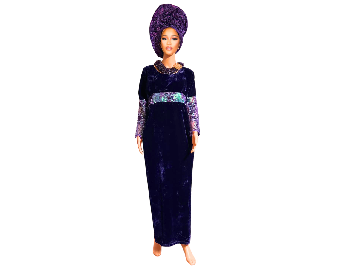 ROYAL AMETHYST VELVET GOWN