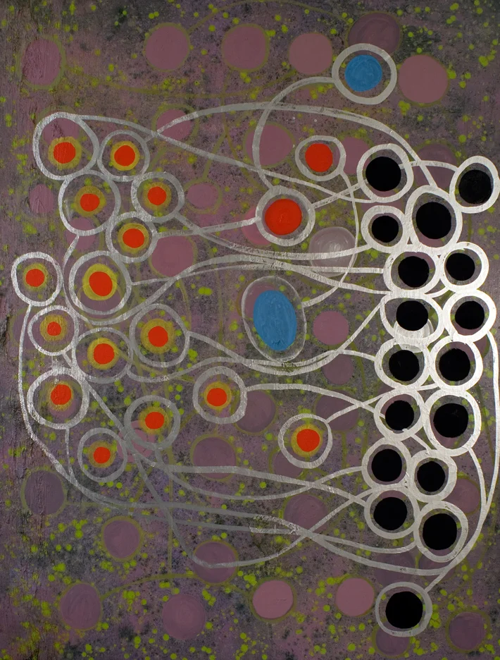Fingerings, 2000 oil 96 x 72 inches