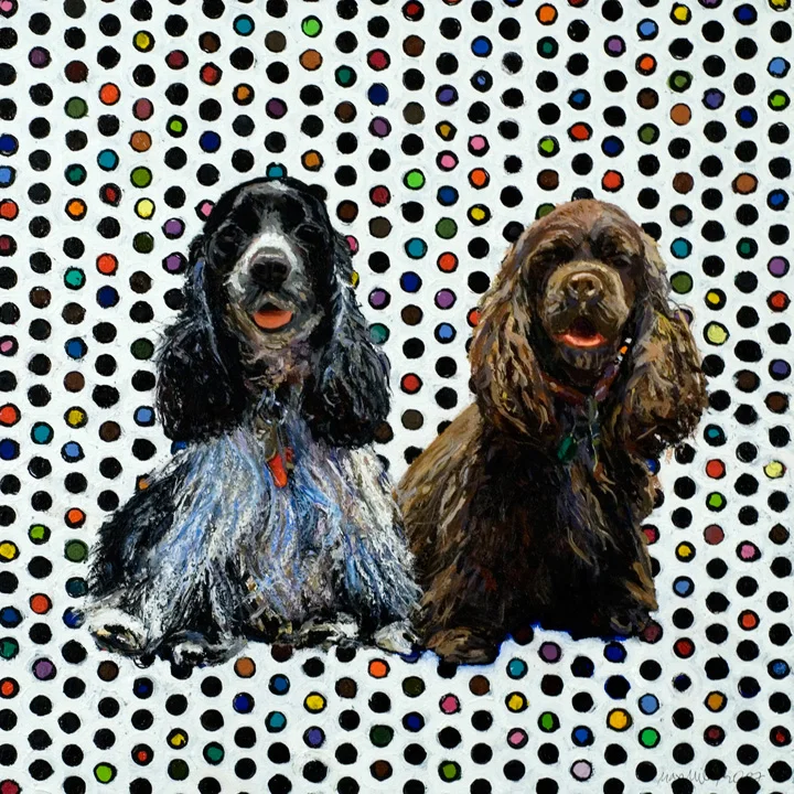 Arthur & Marilyn, 2007 oil 24 x 24 inches