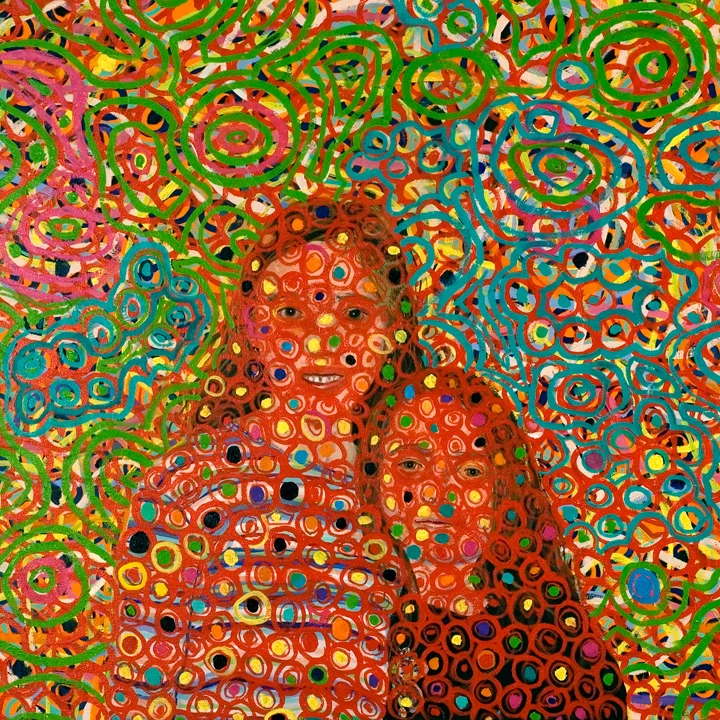 Chamelon, 2005 oil 40 x 40 inches