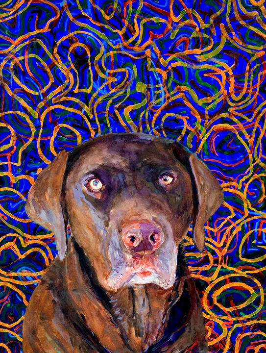 Bella, 2006 watercolor 24 x 18 inches