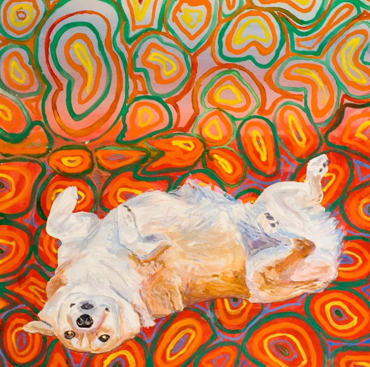 LouLou, 2006 watercolor 18 x 18 inches