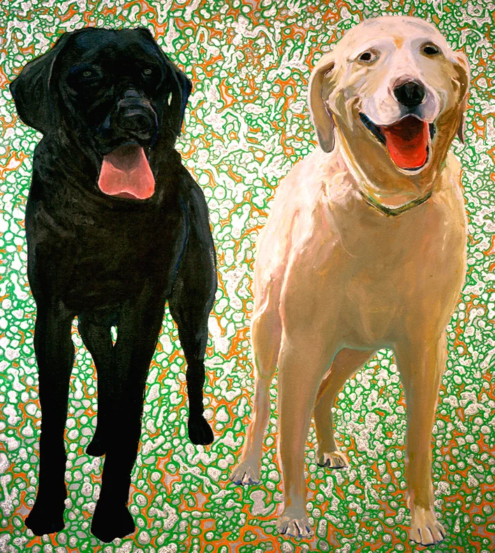 Apollo & Cassie, 2003 oil 48 x 42 inches