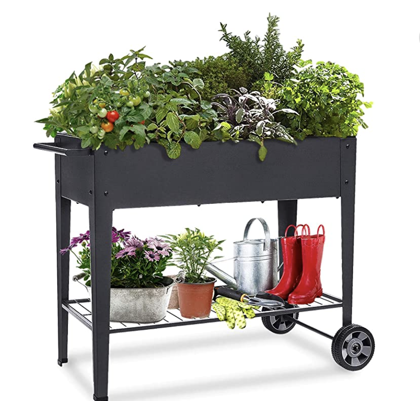 Elevated Garden Cart Planter