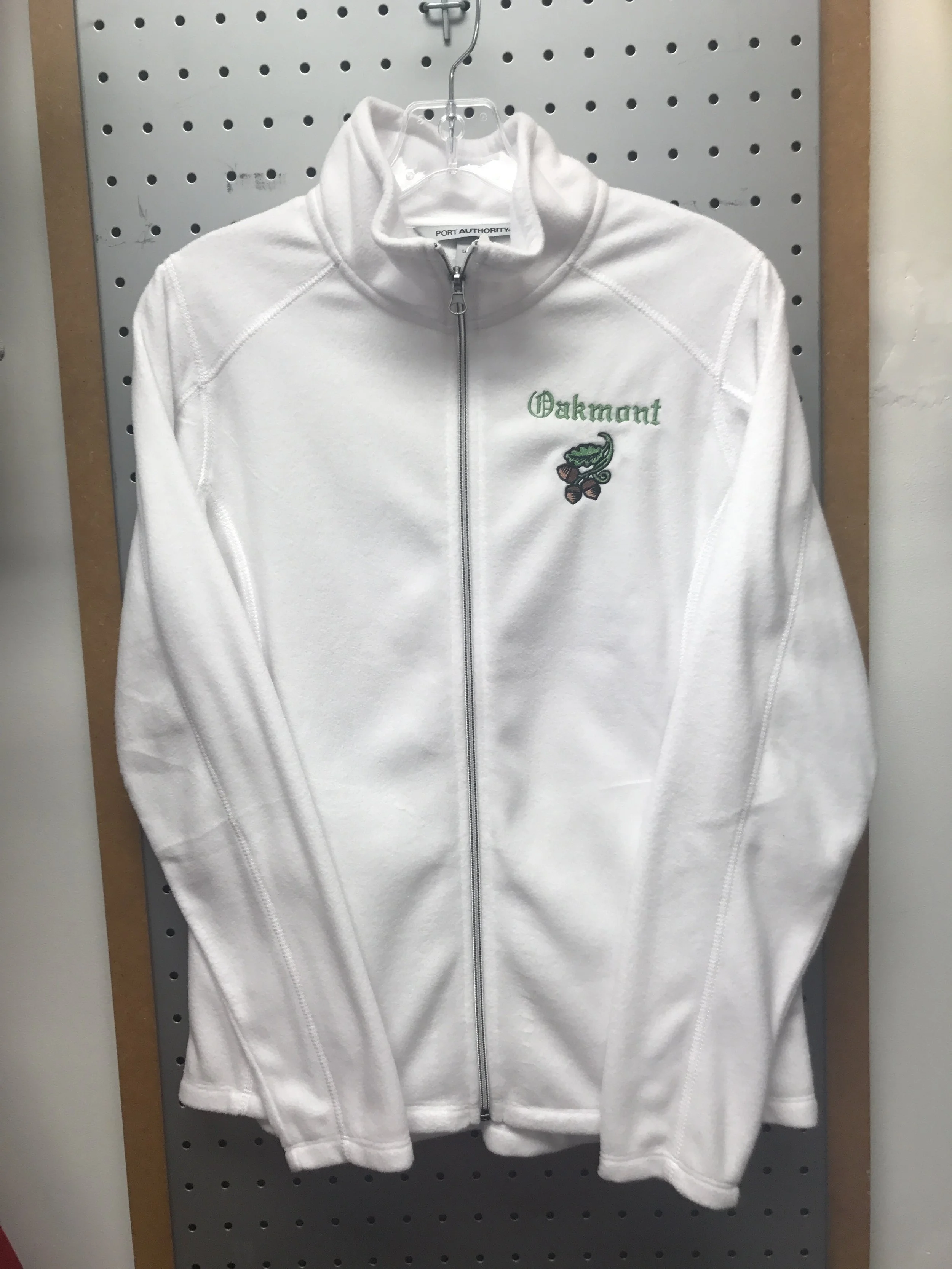Oakmont Zip Up White