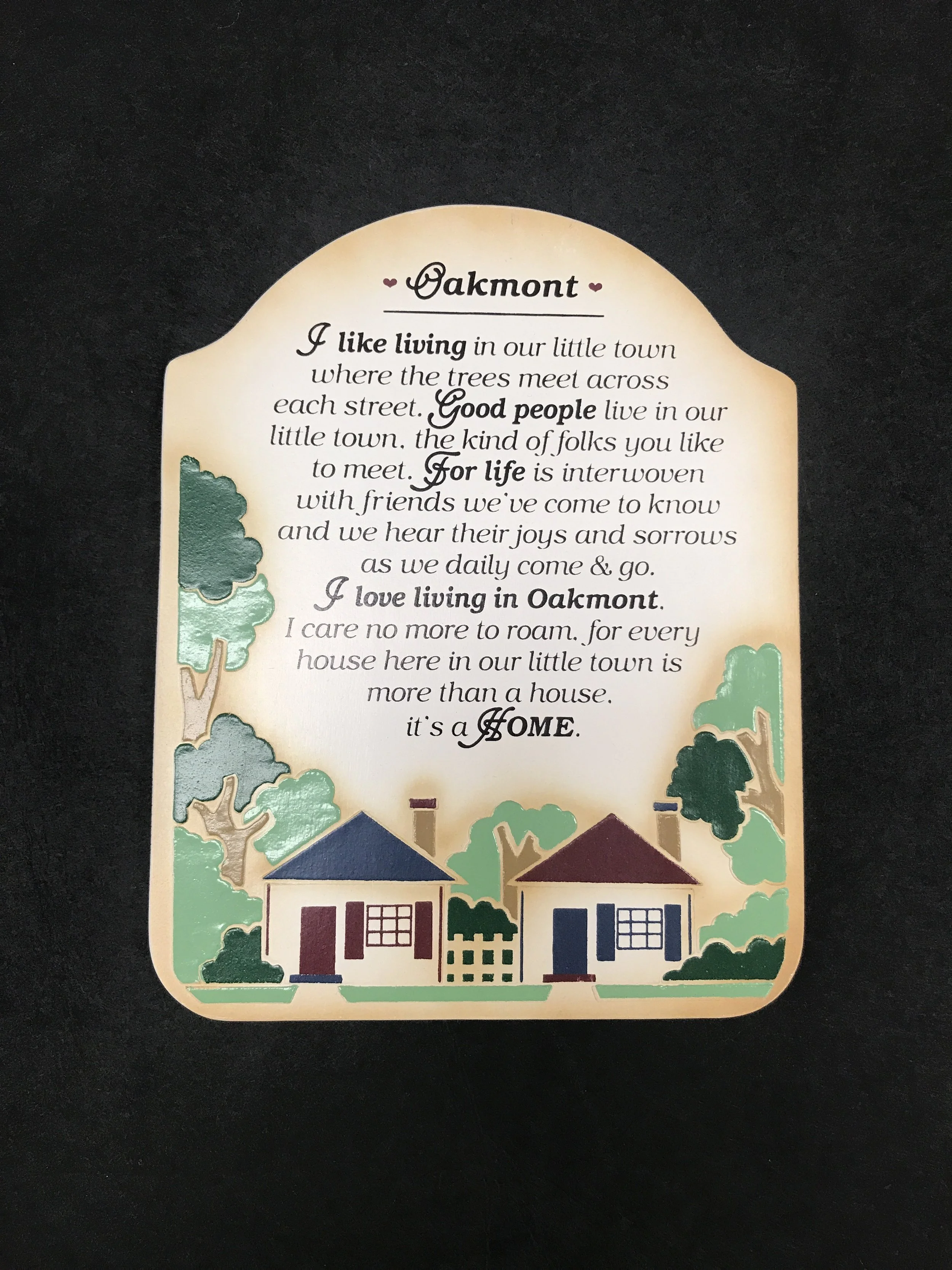 Oakmont Wooden Piece