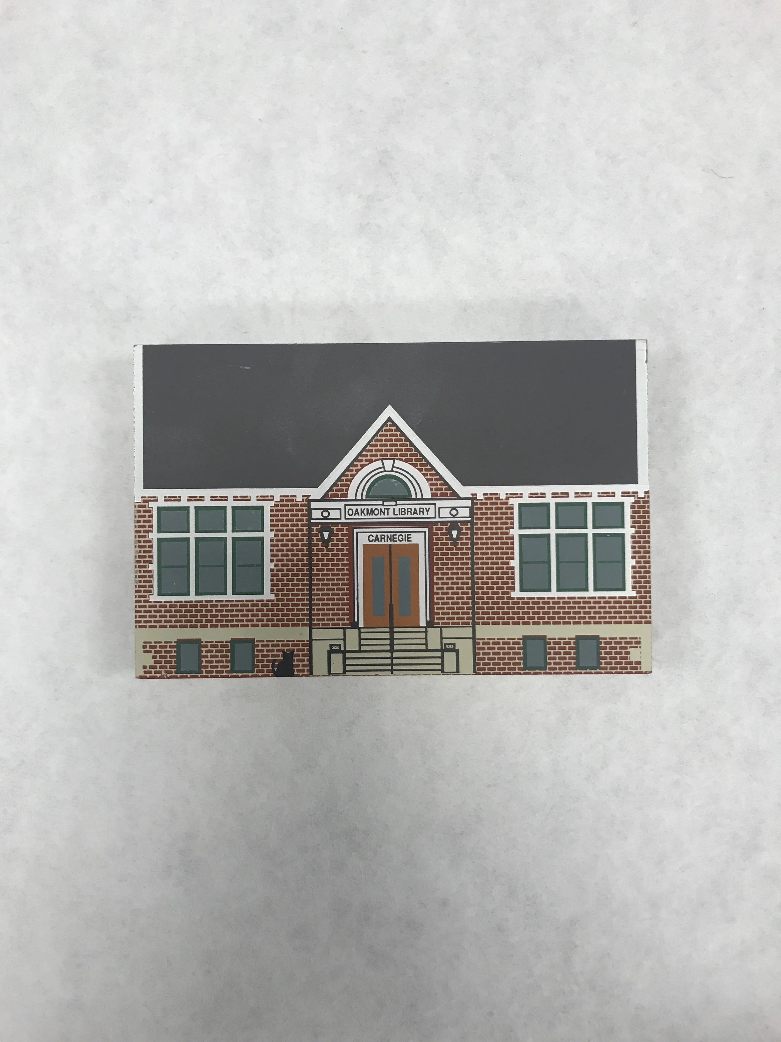 Oakmont Carnegie Library Wooden Piece
