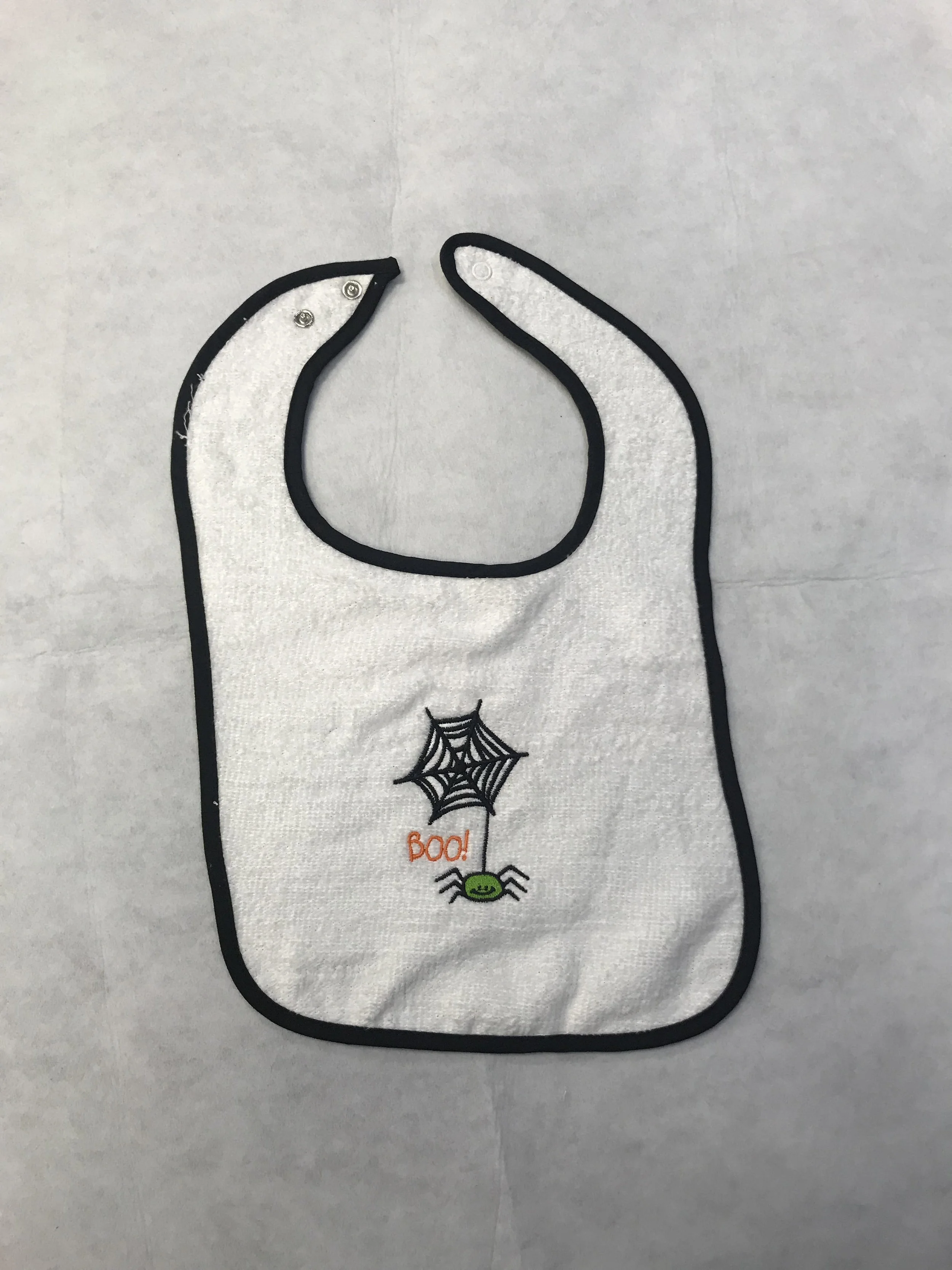 Black Boo Bib