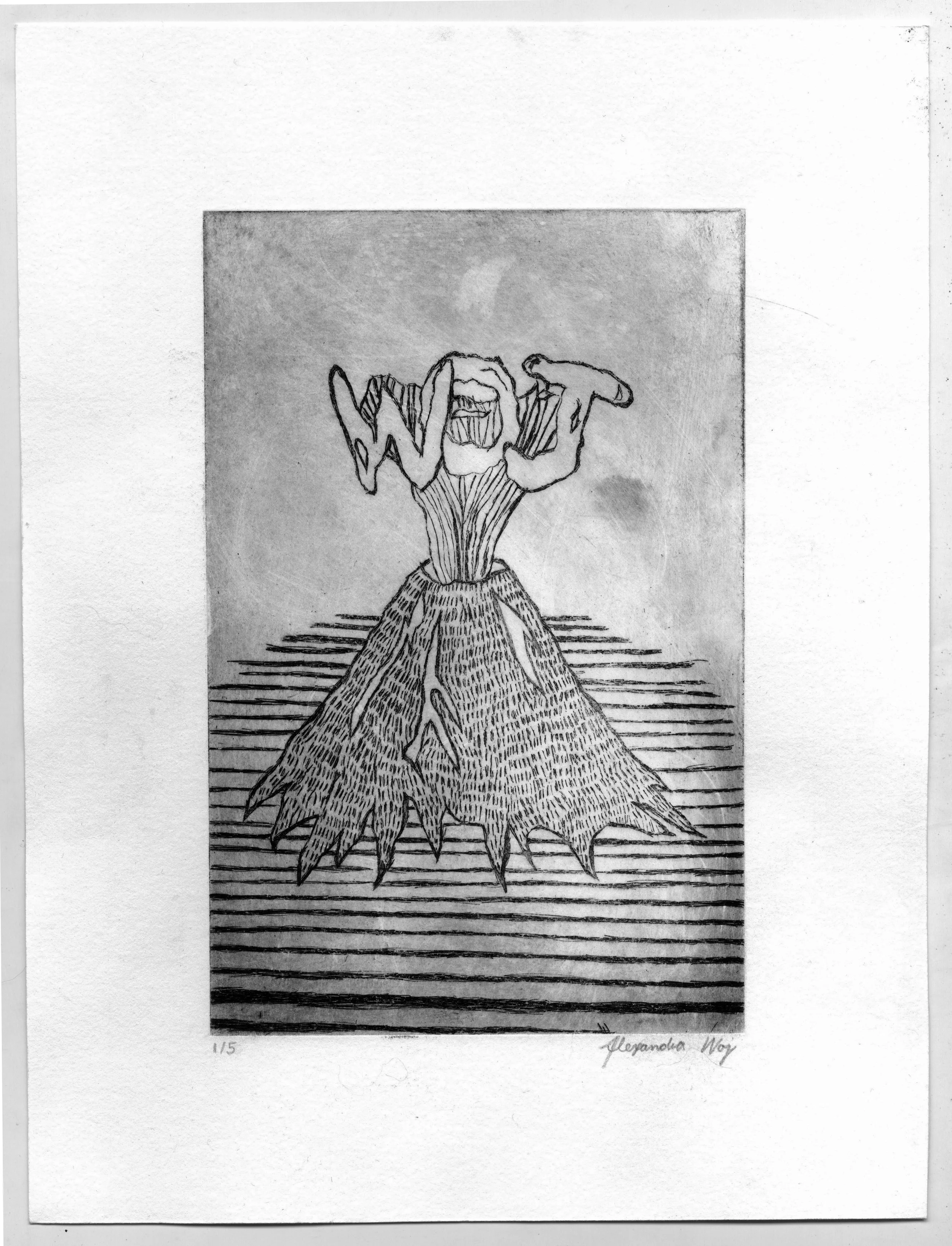 "WOJCANO" - HARDGROUND ETCHING 