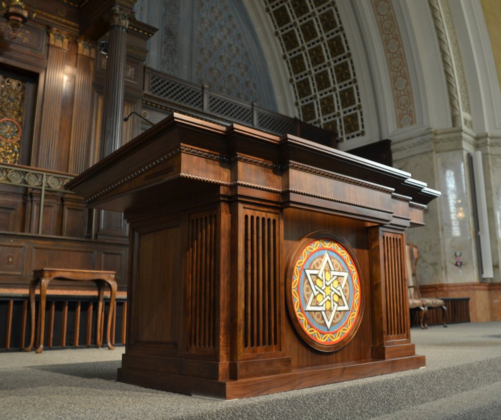 Designers of Synagogue interiors, Synagogue furniture and Bimah art ...