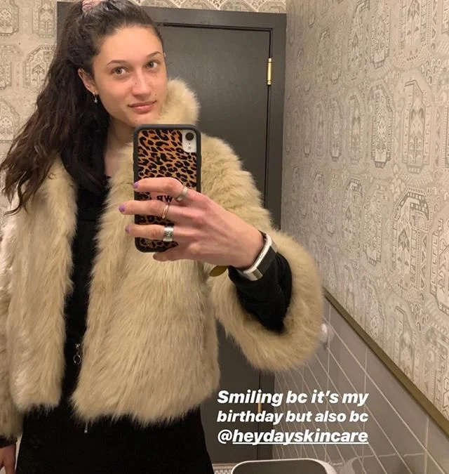 HBD to me! 🦋✨celebrating by surrounding myself w/ friends and getting some much needed r&amp;r @heydayskincare