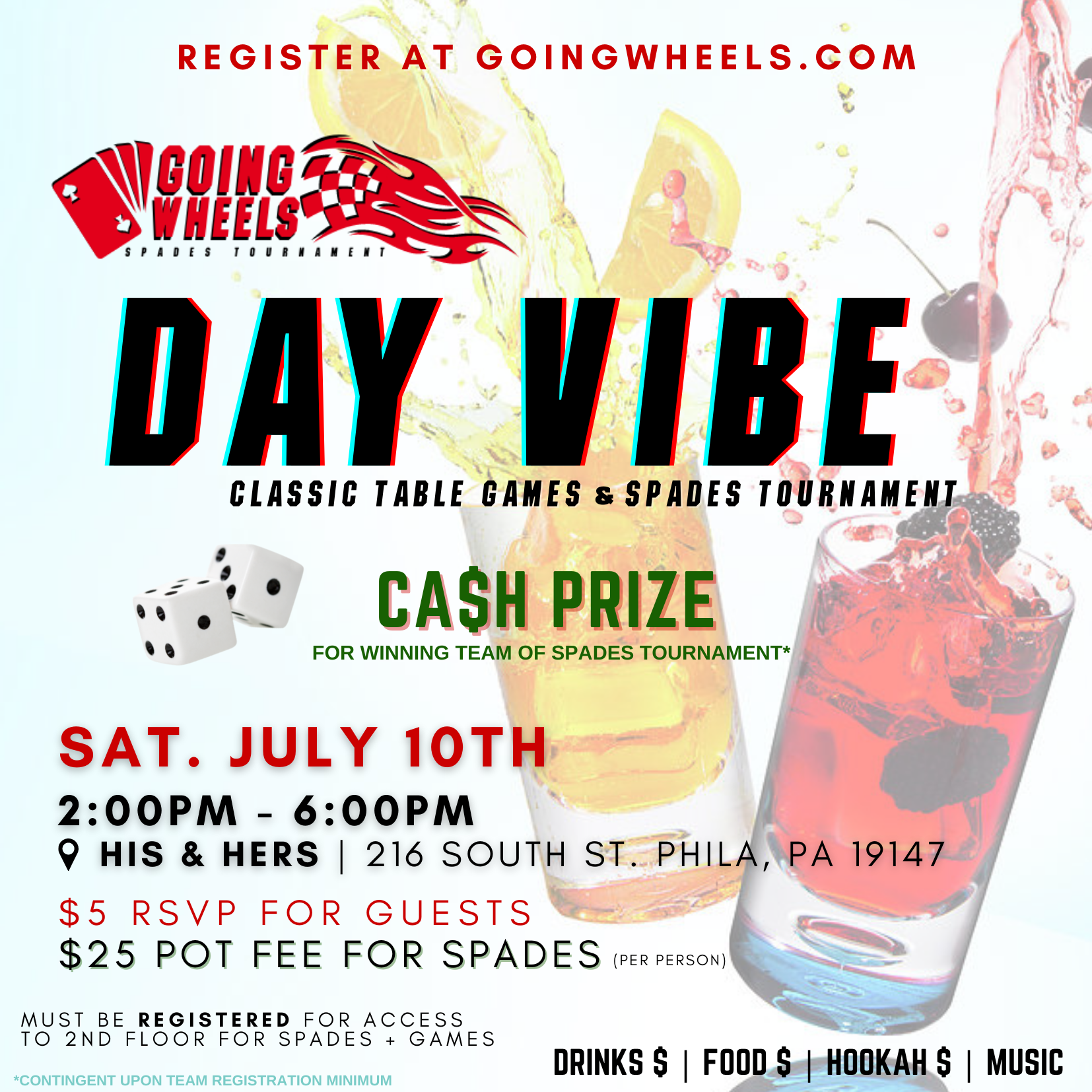 Spades Tournament @ His &amp; Hers