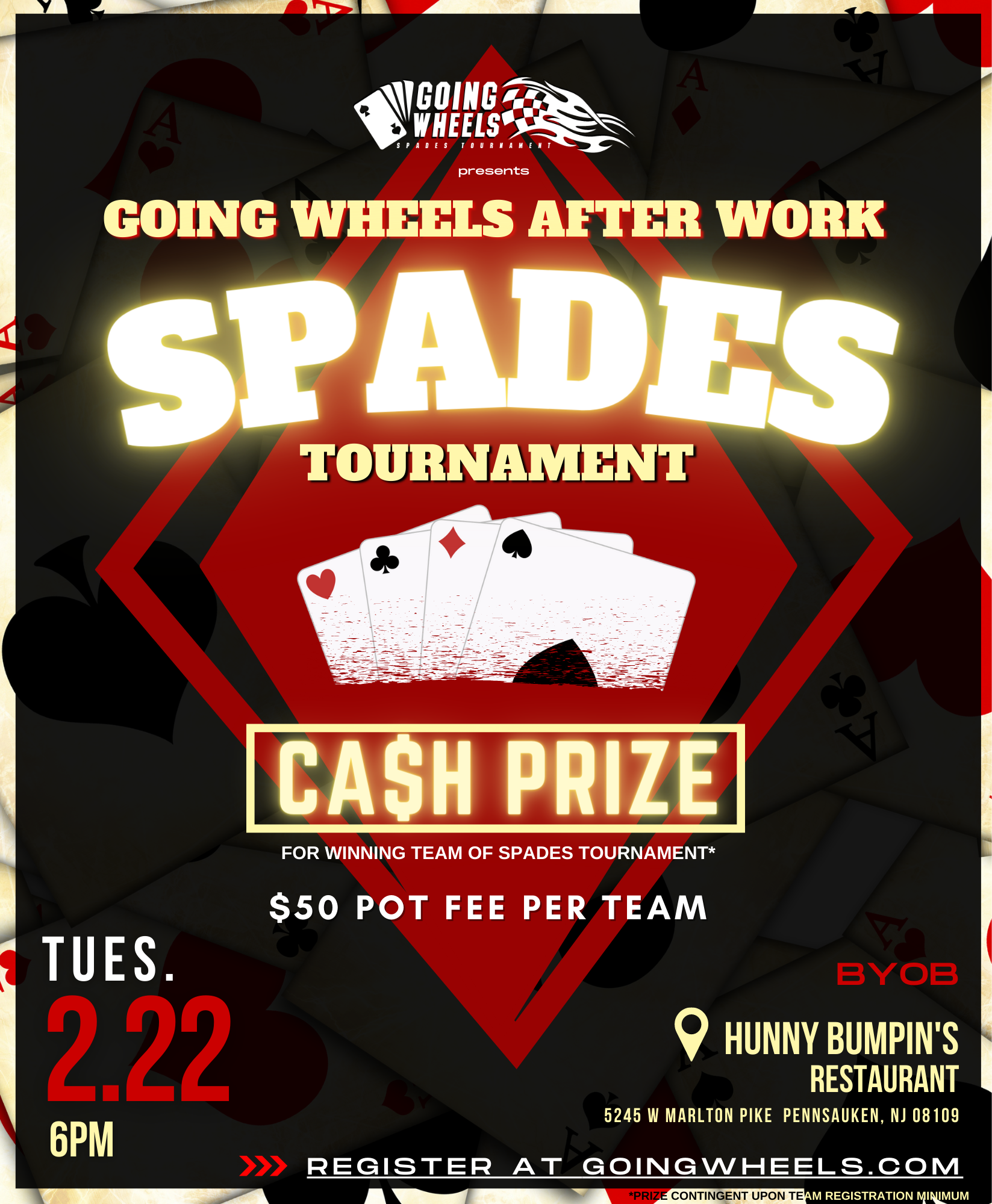 Going Wheels - After Work: Spades Tournament