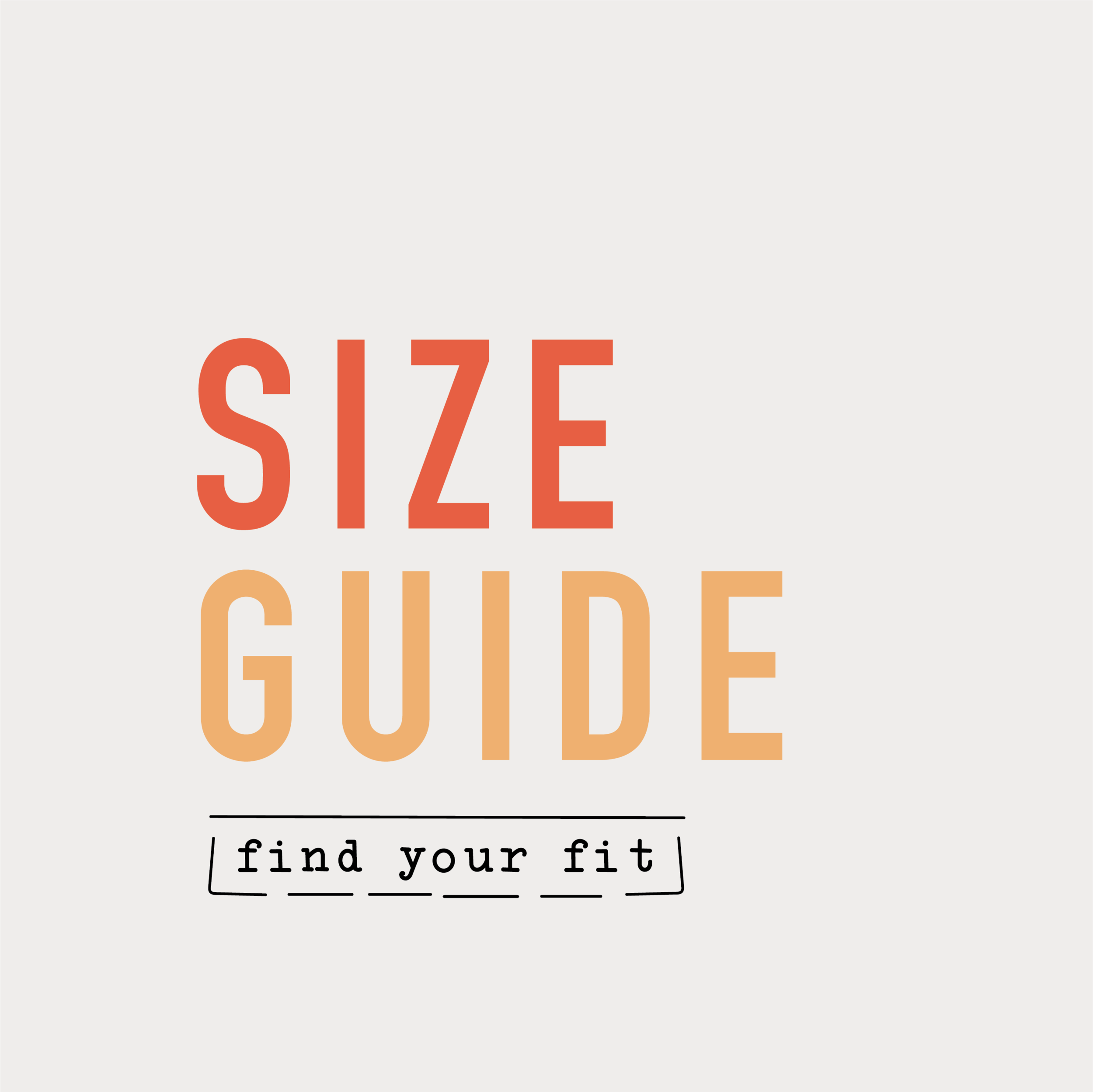 Size Guide: Find Your Fit — The Ramble Journal