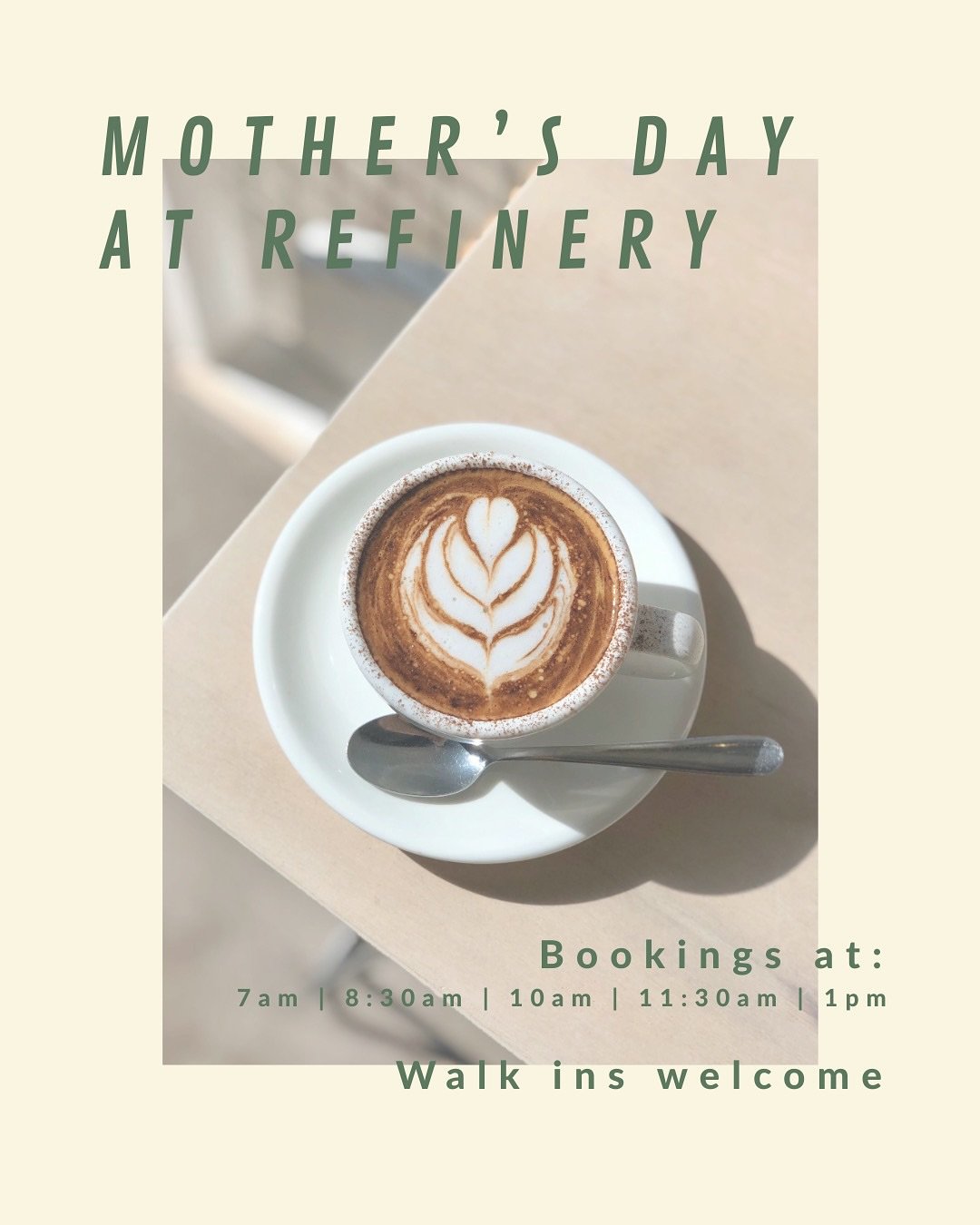 Mother&rsquo;s Day bookings are available in the link in our bio ☕️🥐 if the weather allows we&rsquo;ll also have walk-ins on the day. It&rsquo;s a busy weekend in general so if you&rsquo;re visiting on Saturday we also recommend making a booking 😊
