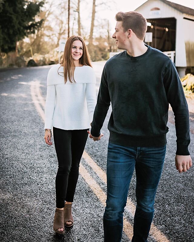 &ldquo;There will always be room for your hand in mine.&rdquo; #silvertonoregon  #silvertonphotographer #thinkgoodthingsphotography  #couplesession #gallonhousebridge