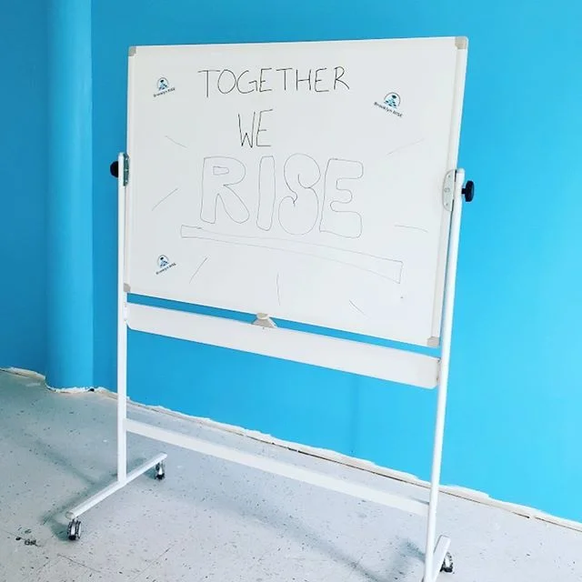 Today is #facilityfriday!! Our school facility is still a work in progress, but the walls were painted this week and we are pretty excited about the Brooklyn RISE blue accent walls 🤩
.
.
Painted walls mean we are one step closer to welcoming our ama