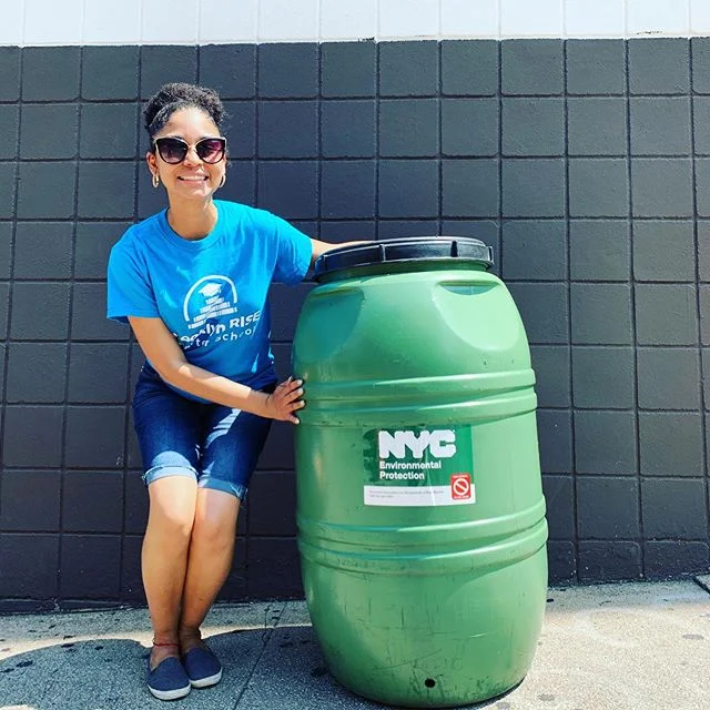 Thank you @felix_w_ortiz for hosting a rain barrel giveaway for the Sunset Park community! We picked one up today for Brooklyn RISE that we plan to place on the roof and collect water to use for watering the plants in our building 🌱💦
.
.
Did you kn