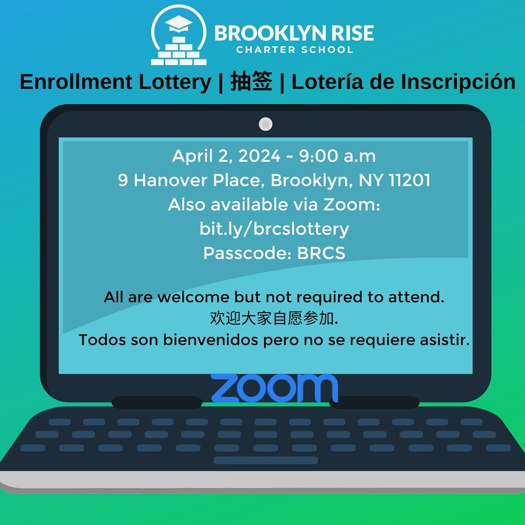 📣📣Tomorrow is our favorite day of the year! It&rsquo;s Lottery Day! Join us at 9am in person or on Zoom to watch our 24-25 school year lottery. We will contact all families who applied once the lottery is complete to update you on your status! 📣📣