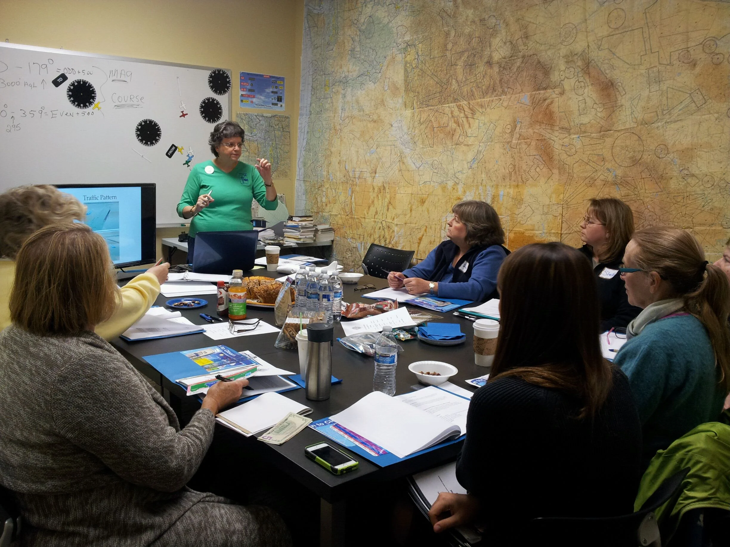 Andrea Chay teaches one of the courses at the Flying Companion Seminar