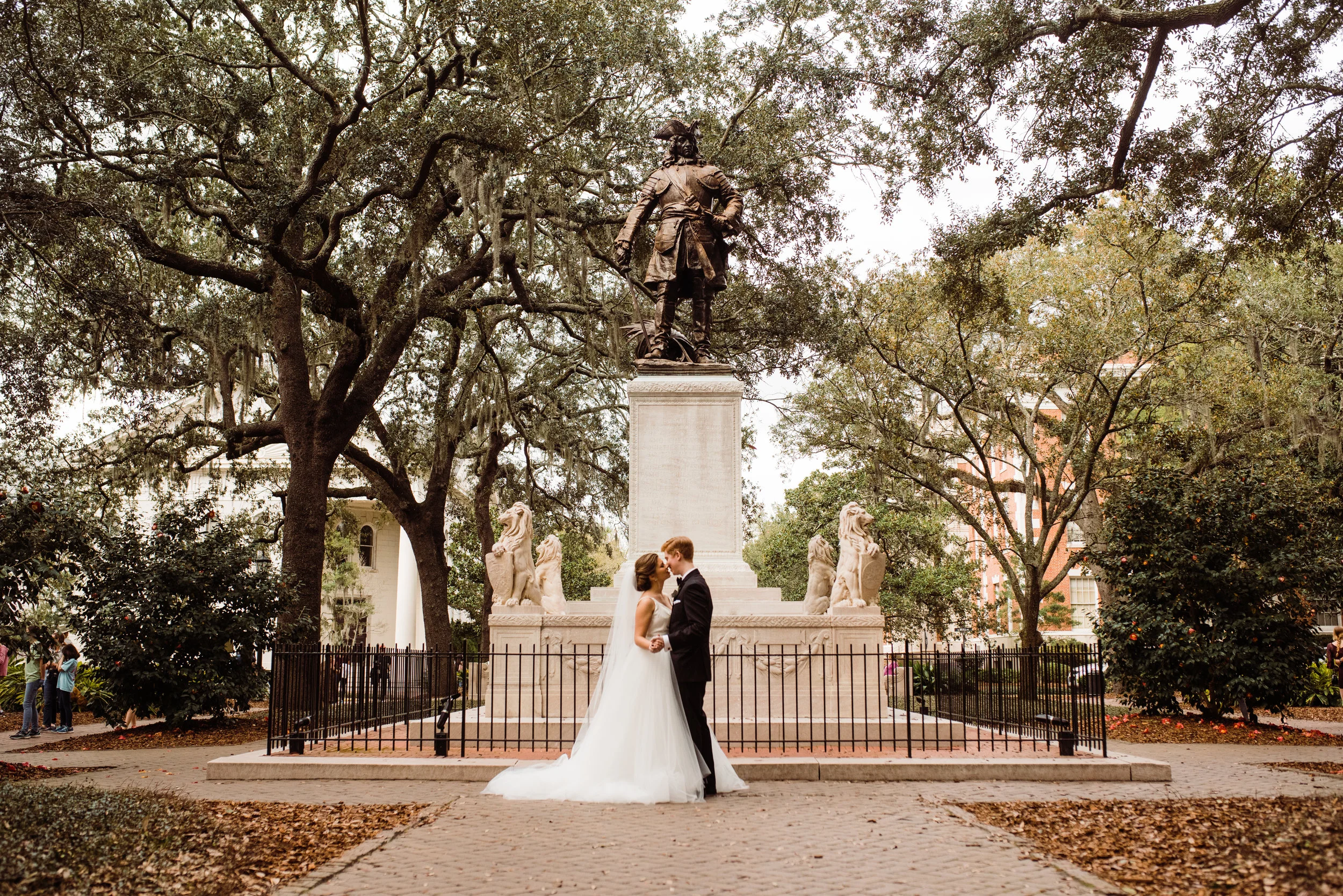 Susan + Brett's First Look | Intimate Savannah Wedding Photographer