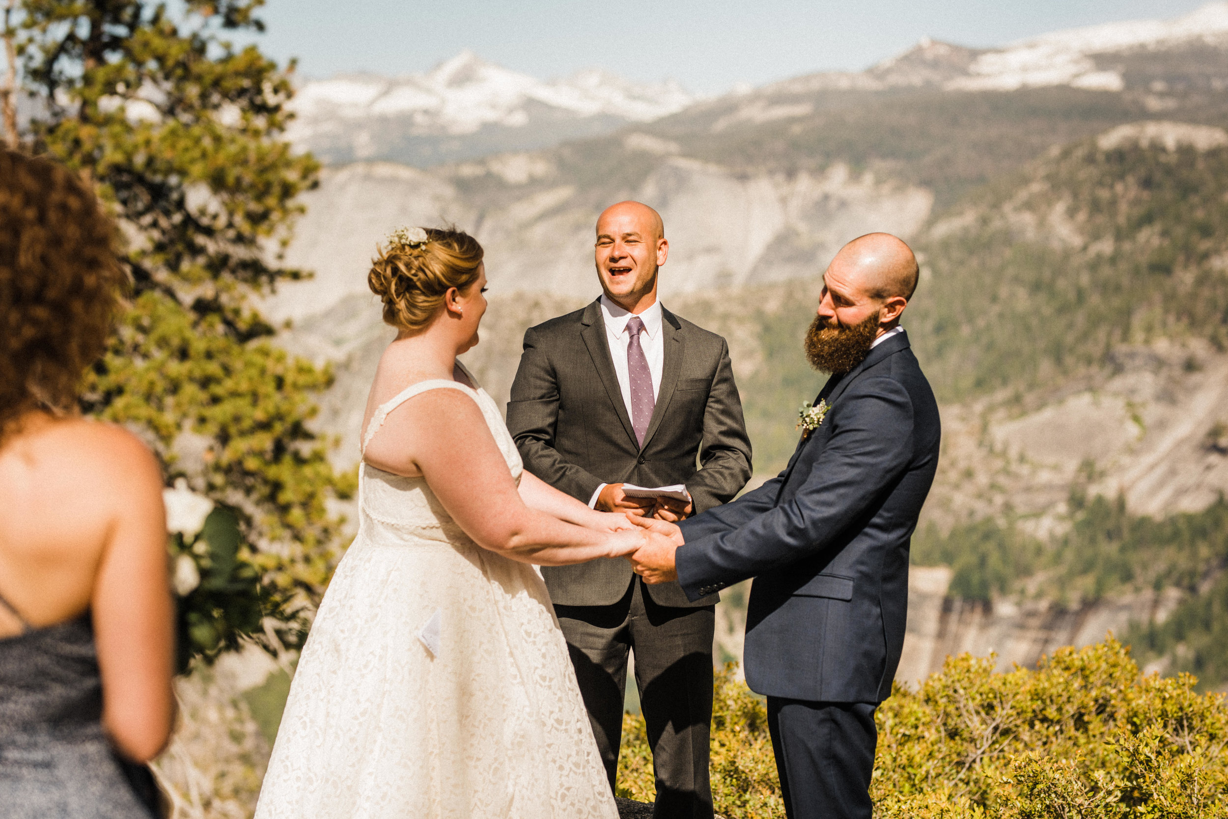 Ceremony at Glacier Point in Yosemite National Park