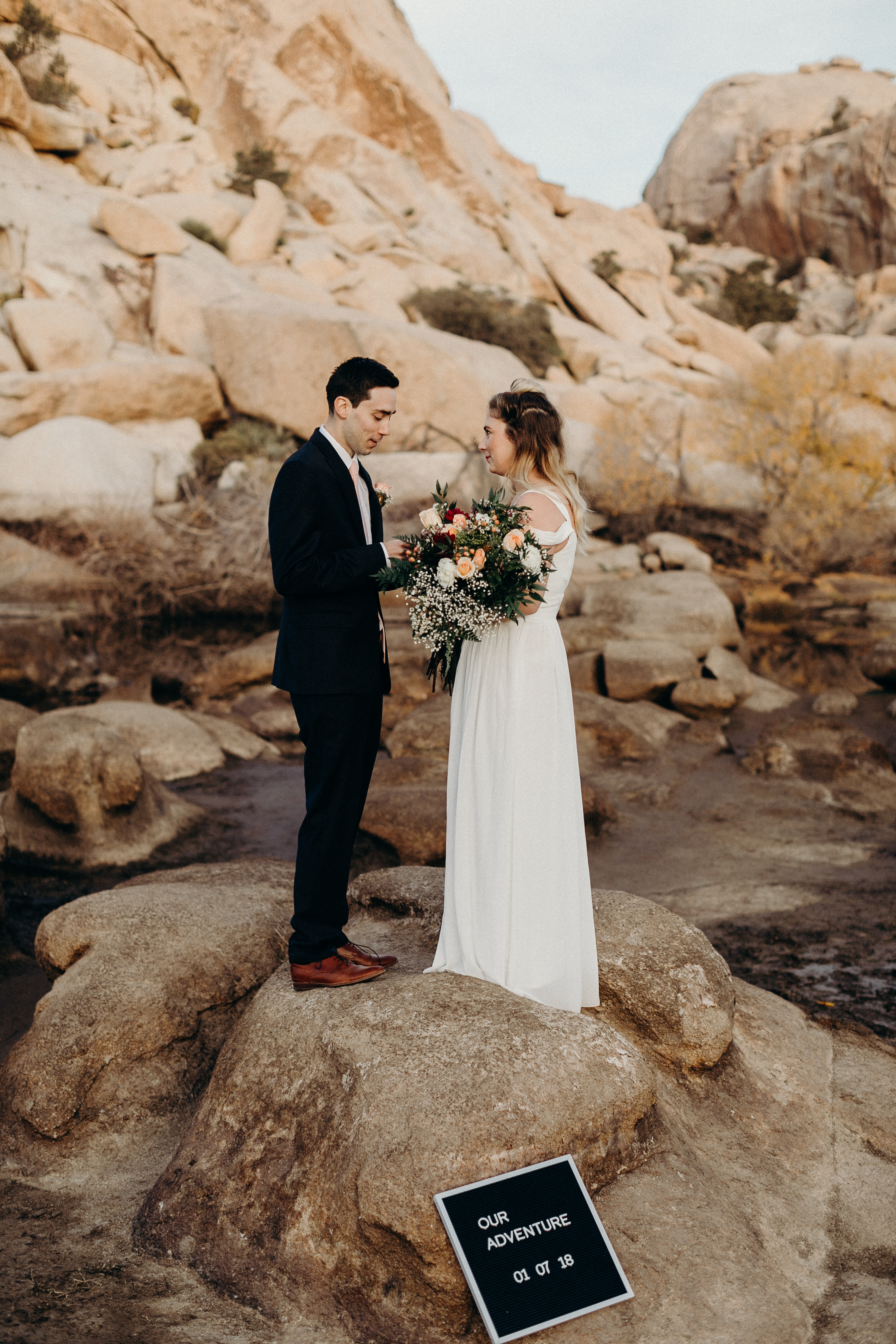 Barker Dam Elopement in Joshua Tree National Park (Copy)