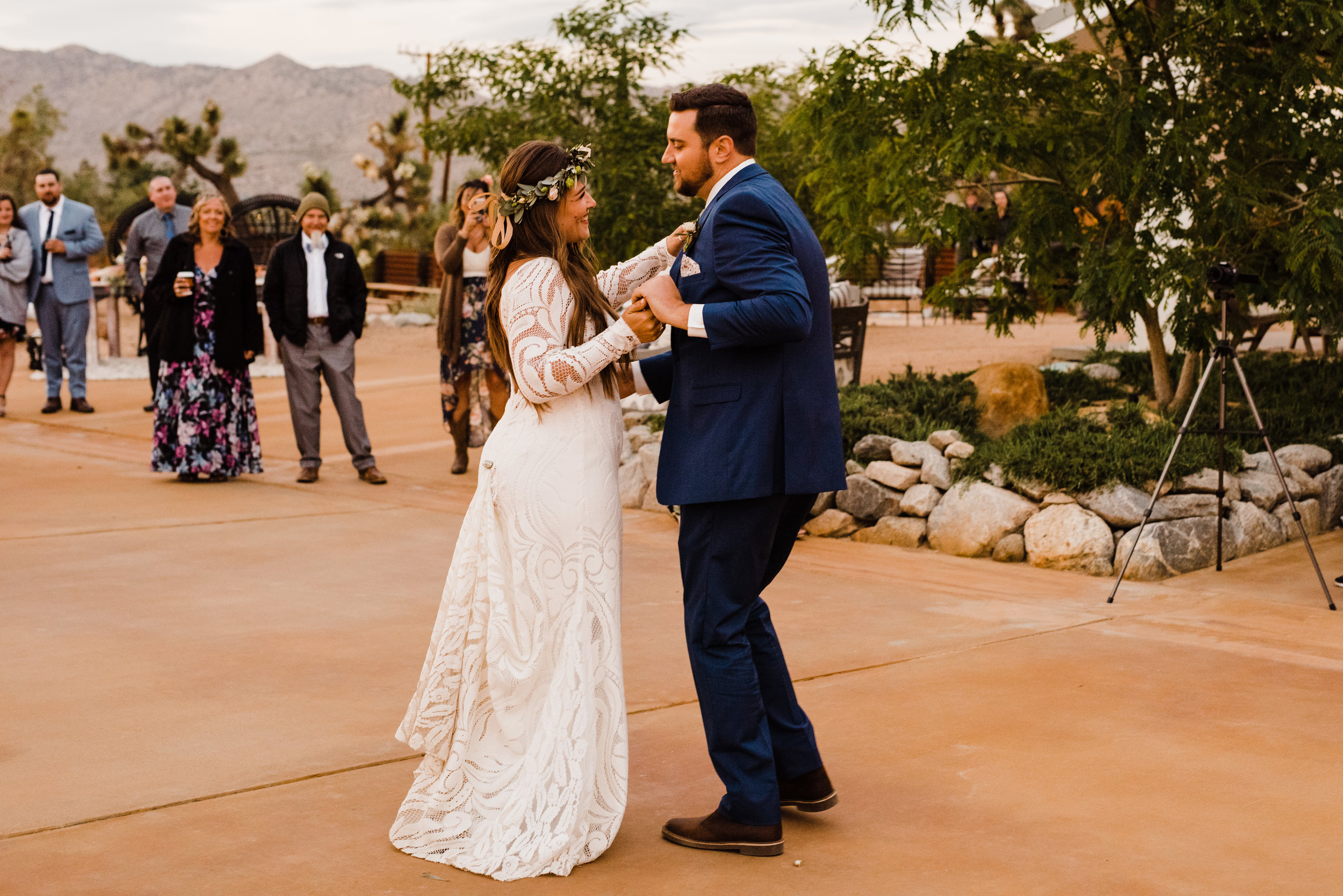 First dance as husband and wife at Tumbleweed Sanctuary Reception Area