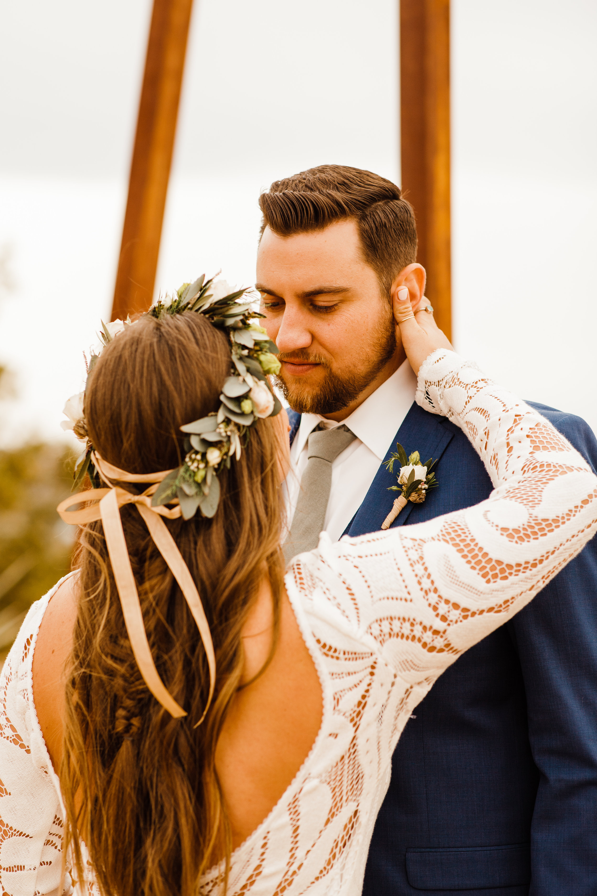 Crochet detail of Lovers Society North Gown