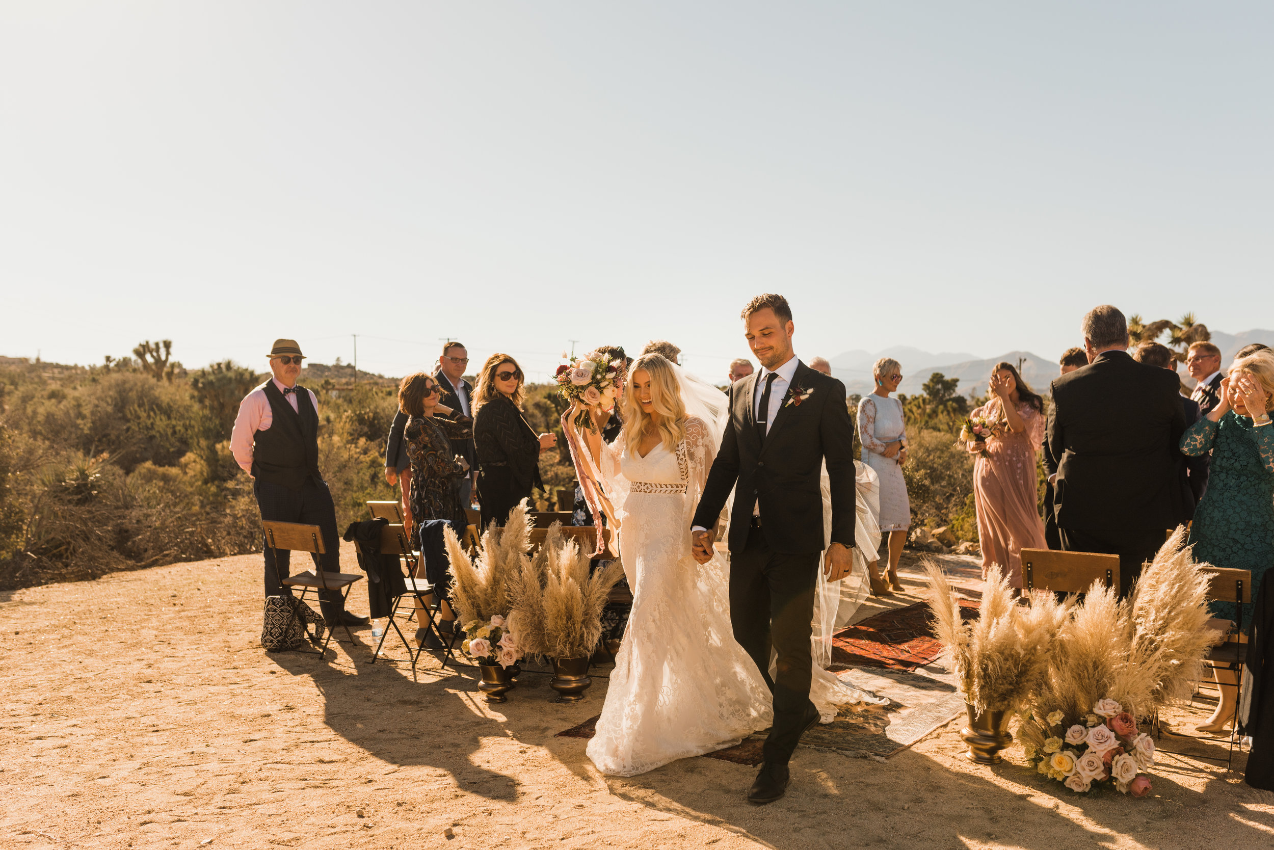 Intimate Wedding Ceremony in Joshua Tree, California