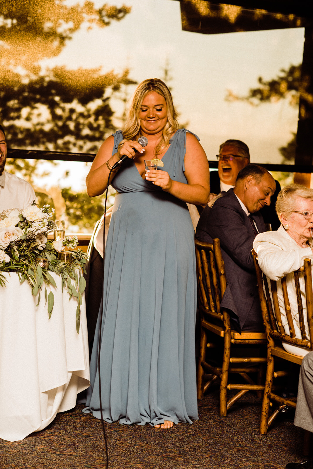 Maid of Honor speech at Heavenly Lakeview Lodge Wedding