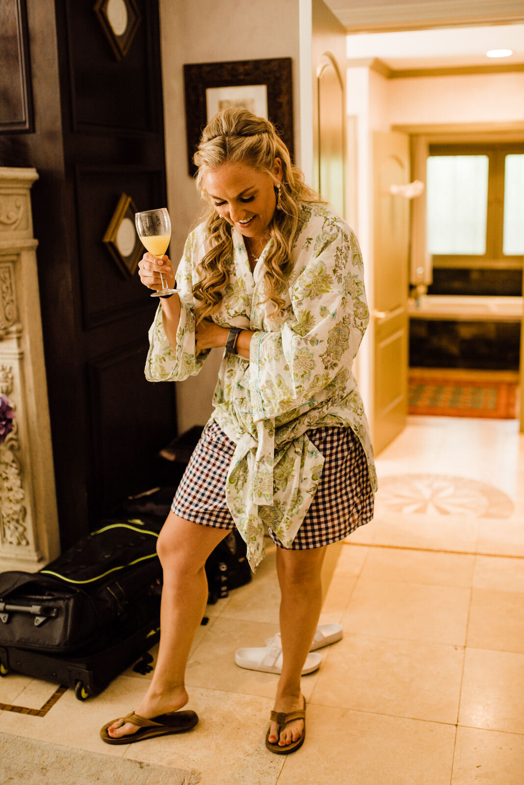 Candid Photo of Bride getting ready at Houdini Estate Wedding | LA Wedding Venues | Candid Photo by LA Wedding Photographer Kept Record | www.keptrecord.com